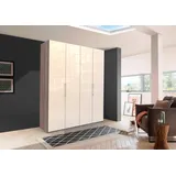 Wiemann Falttürenschrank »Loft«, Glasfront trüffeleichefarben/ magnolie, , 66054959-0 B/H/T: 200 cm x 236 cm x 58 cm