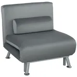 HOMCOM Klappbett Schlafsessel Gästebett Schlafsofa Faltmatratze Bett - Grau