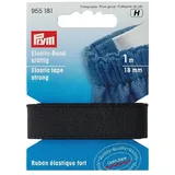 Prym Elastic-Band kräftig 18 mm schwarz, 66 Prozent PES 34 Prozent ED