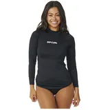 Rip Curl Classic Surf Upf Damen-rashguard Mit Langen Ärmeln - Black - M