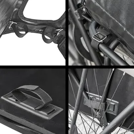 PRO PLUS Fahrradtasche doppelt 40L schwarz