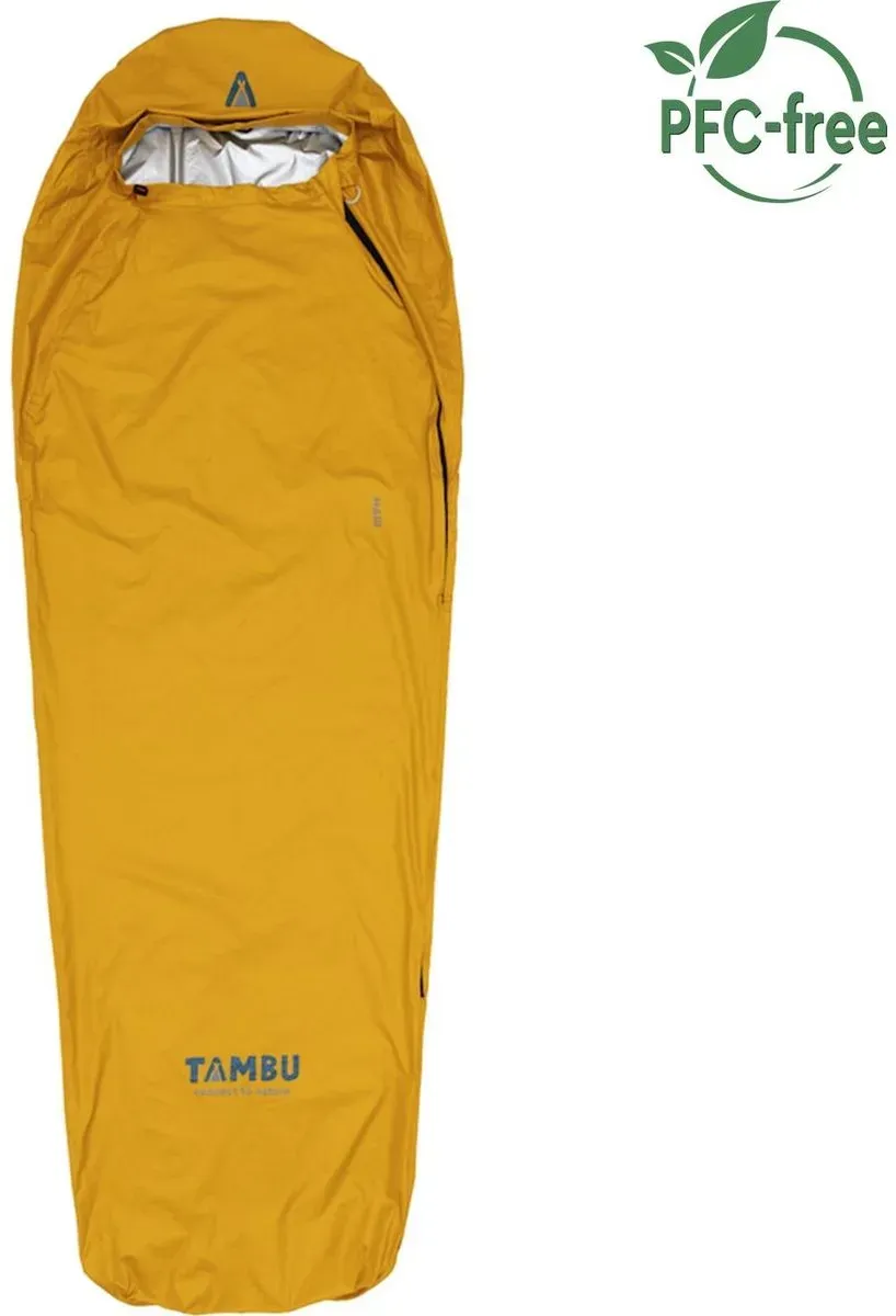 Tambu Mari outside: yellow/gold inside: silver coating zipper: black