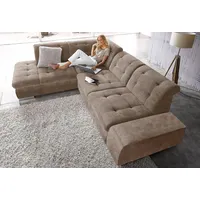 sit&more Ecksofa »Pale L-Form«, inklusive Kopfteilverstellung, wahlweise mit Bettfunktion, beige