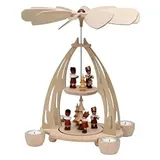 Hochwertige Tischpyramide mit Bergleute, ca. 35 cm