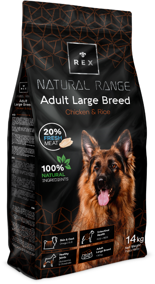 Rex Natural Range Adult Large Breed Chicken & Rice 2x14kg -3% billiger (Rabatt für Stammkunden 3%)
