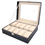 ISO TRADE Elegant Organizer for Watches-Case 10 Compartments Box 1369 Organizer für Schrank, mehrfarbig, einzigartig