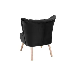 Max Winzer Sessel Alessandro Samt 70 x 80 x 66 cm Schwarz