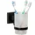 Fackelmann Glas mit Halter New York Schwarz