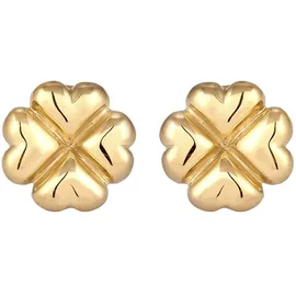 Elli Ohrstecker Kleeblatt 925 Sterling Silber gold Gr.: onesize