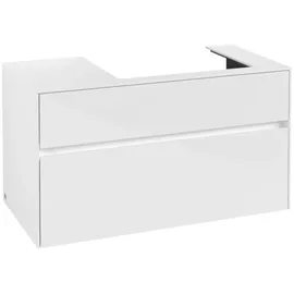 Villeroy & Boch Collaro Waschbeckenunterschrank 100 x 55 cm Glossy White