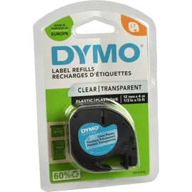 Dymo Label Band D1 16951 Schwarz auf Klar 12mm x 4m 1 Blatt