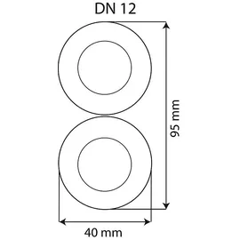 Evenes Solarleitung Flexrohr Edelstahl-wellrohr 2 in 2 Dn12 isoliert Solar Solaranlagen 5-50 m