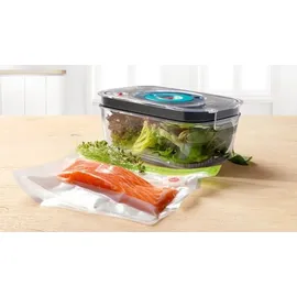 Bosch Frischhaltedose rechteckig schwarz/blau/transparent 2 x 1,2 l