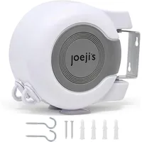 Joeji's Kitchen ﻿﻿Wäscheleine Ausziehbar ﻿Wand ﻿15m Wäschespinne﻿ Für Drinnen