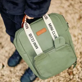 Childhome Kinderrucksack Mini Club, - Signature, Canvas - Grün