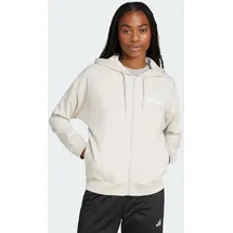 adidas Essentials Linear French Terry Damen Kapuzensweater, grau - L