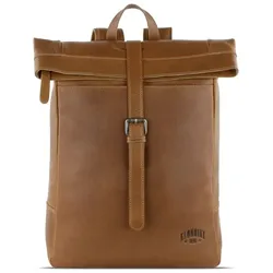 Klondike 1896 Gold Donald Rucksack Leder 43 cm Laptopfach cognac