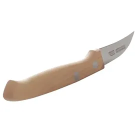 HENDI Schälmesser, mit Holzgriff, gebogenes Modell