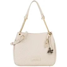 Valentino Gea Schultertasche Synthetik Beige