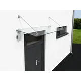 Buylando Glaswerk Westfalen- (stb)140x90cm Klar Glasvordach+halter