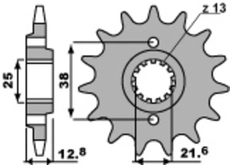 PBR Standaard stalen tandwiel 511 - 520