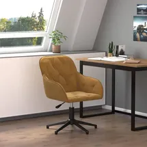 vidaXL Bürostuhl Samt Braun