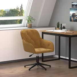 vidaXL Bürostuhl Samt Braun