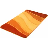 Meusch Badematte MEUSCH "Ocean" Gr. 4, gelb (safran), H:23mm, Kunstfaser, Badematten, Badteppich, Wellen Design, mit Farbverlauf, Hoch-Tief Effekt, waschbar