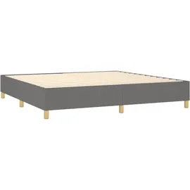 vidaXL Boxspringbettgestell Dunkelgrau 200x200 cm Stoff