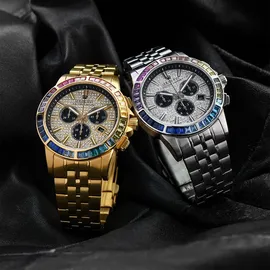 Louis XVI Majeste Iced Out Edelstahl 43 mm LXVI1120