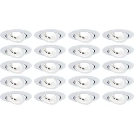 Paulmann Einbauleuchte 20er-Pack rund 82mm 4,8W 450lm 3000K Weiß