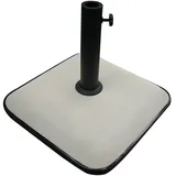 marbueno summer Schirmständer Beton 45 x 45 x 7,3 cm Weiß