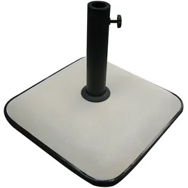 marbueno summer Schirmständer Beton 45 x 45 x 7,3 cm Weiß