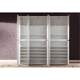 trendteam Garderoben-Set Mirror 10 Türen weiß