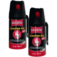 KO Pfefferspray Jet | Fog Verteidigungsspray | Abwehrspray Hundeabwehr | zur Selbstverteidigung | Sparset | Made in Germany (Jet 40 ML 2 Stk)