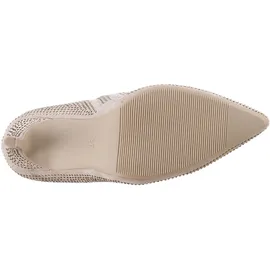 aniston shoes Stiefelette ANISTON SHOES, Damen, Gr. 39, beige, Velourslederimitat, Glitzer, Schuhe Stiefelette, Abendstiefelette mit Glitzersteinchen - NEUE KOLLEKTION