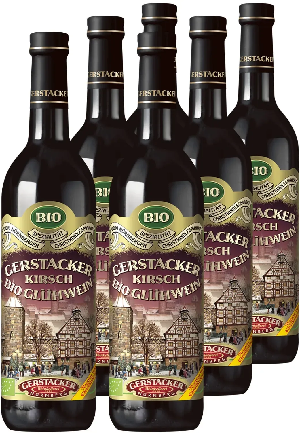 Gerstacker Bio Kirsch-Glühwein 8,5 vol 6 x 0,745 Liter