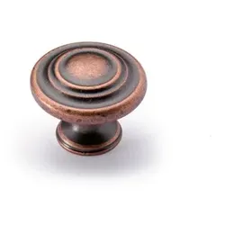 MB-Knopf, Essa, 9113223,Ø 32mm,H 25mm, Zink, kupferoptik antik