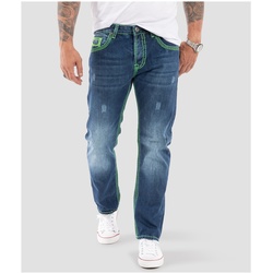 Rock Creek Jeans Comfort Fit dicke Nähte Loose Fit