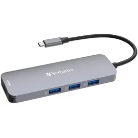 Verbatim USB-C Pro Multiport Hub CMH-08, USB-C 3.0 [Stecker] (32151)