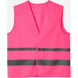 Fahrrad Sicherheitsweste hohe Sichtbarkeit neonpink fluoreszierendes Neonpink XS/S