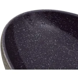 vidaXL Aufsatzwaschbecken Lila und Grau Oval 59x40x14 cm Keramik