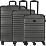 somko Line Koffer-Set 3-tlg. anthrazit/schwarz