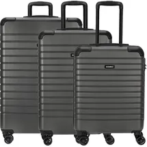 somko Line Koffer-Set 3-tlg. anthrazit/schwarz