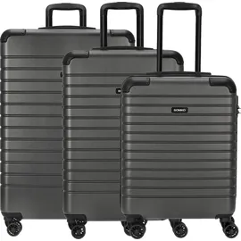 somko Line Koffer-Set 3-tlg. anthrazit/schwarz