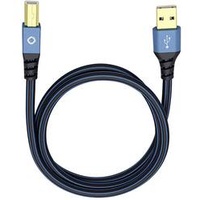 Oehlbach USB Kabel 1 m USB A Blau vergoldete