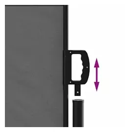 vidaXL Seitenmarkise 140 x 300 cm Anthrazit Polyester