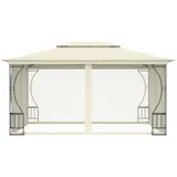 vidaXL Pavillon mit Netz 300x400x265 cm Creme