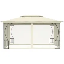 vidaXL Pavillon mit Netz 300x400x265 cm Creme