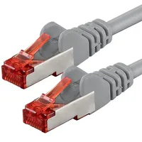 goobay CAT 6 Patchkabel, S/FTP (PiMF), Grau